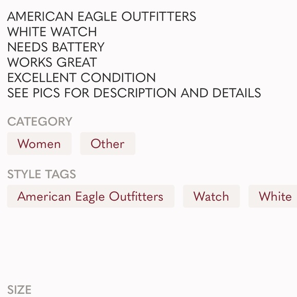 AMERICAN EAGLE VINTAGE WHITE JELLY BAND WATCH. SUPER CUTE ADJUSTABLE STRAP - Picture 8 of 10